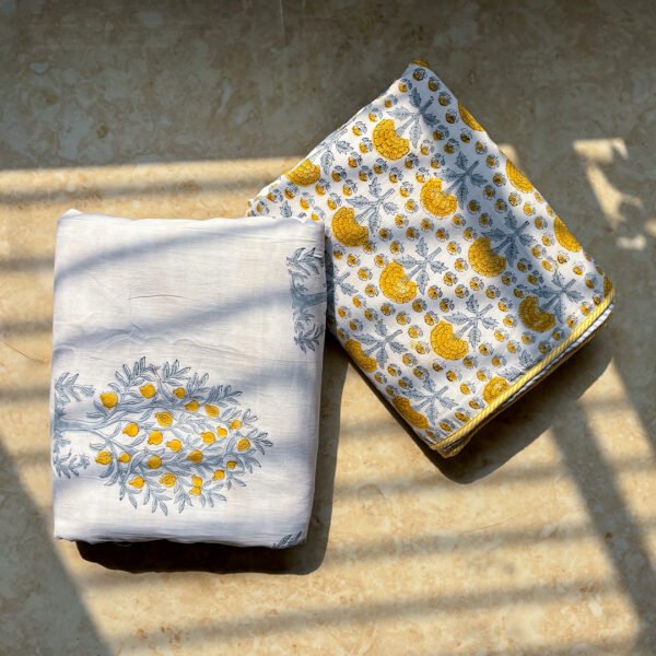 Saanjh Handblock Reversible Dohar