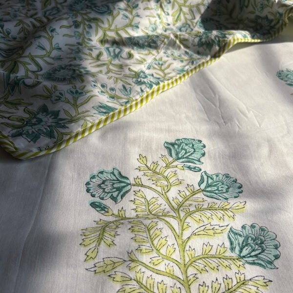Bageecha Handblock Reversible Dohar - Image 4